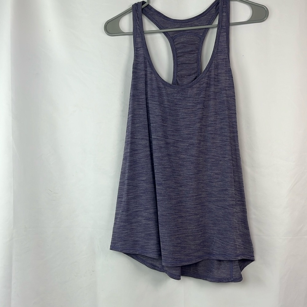 Lululemon heather purple our sport  gathered racerback tank top loose large